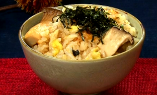 松茸&栗風味炊き込みごごはん