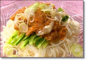 20150417ジャージャーそうめん