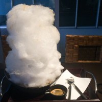 綿菓子と台湾ポントンのアフォガード