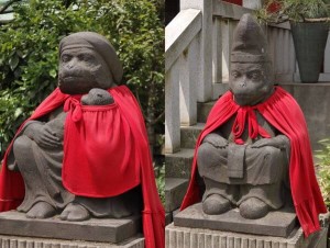 一対の猿